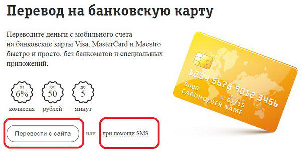 Снимаем деньги со своего счета Билайн наличными