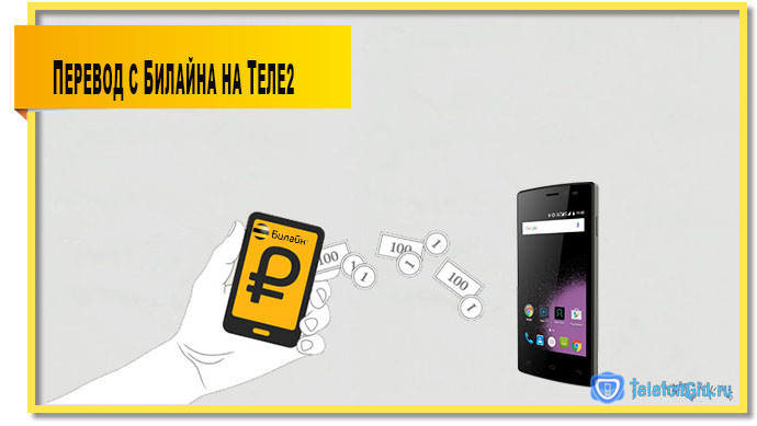 Как перевести деньги с Билайна на Теле2