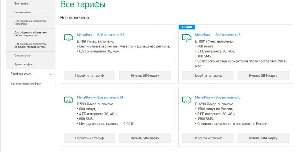 Как выбрать самый выгодный тариф от Мегафон