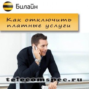 Отключаем платные услуги Билайн