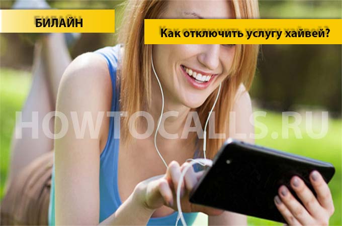 Как отключить услугу ХайВей от Билайн - инструкция по отключению Как отключить услугу ХайВей от Билайн - инструкция по отключению
