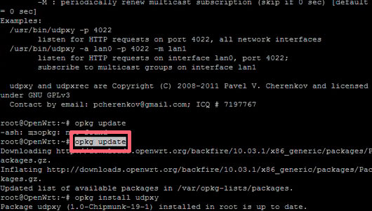 OpenWRT: установка ПО и настройка IPTV от Ростелекома