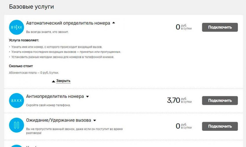 Услуга «АОН» Ростелеком – описание, подключение и стоимость